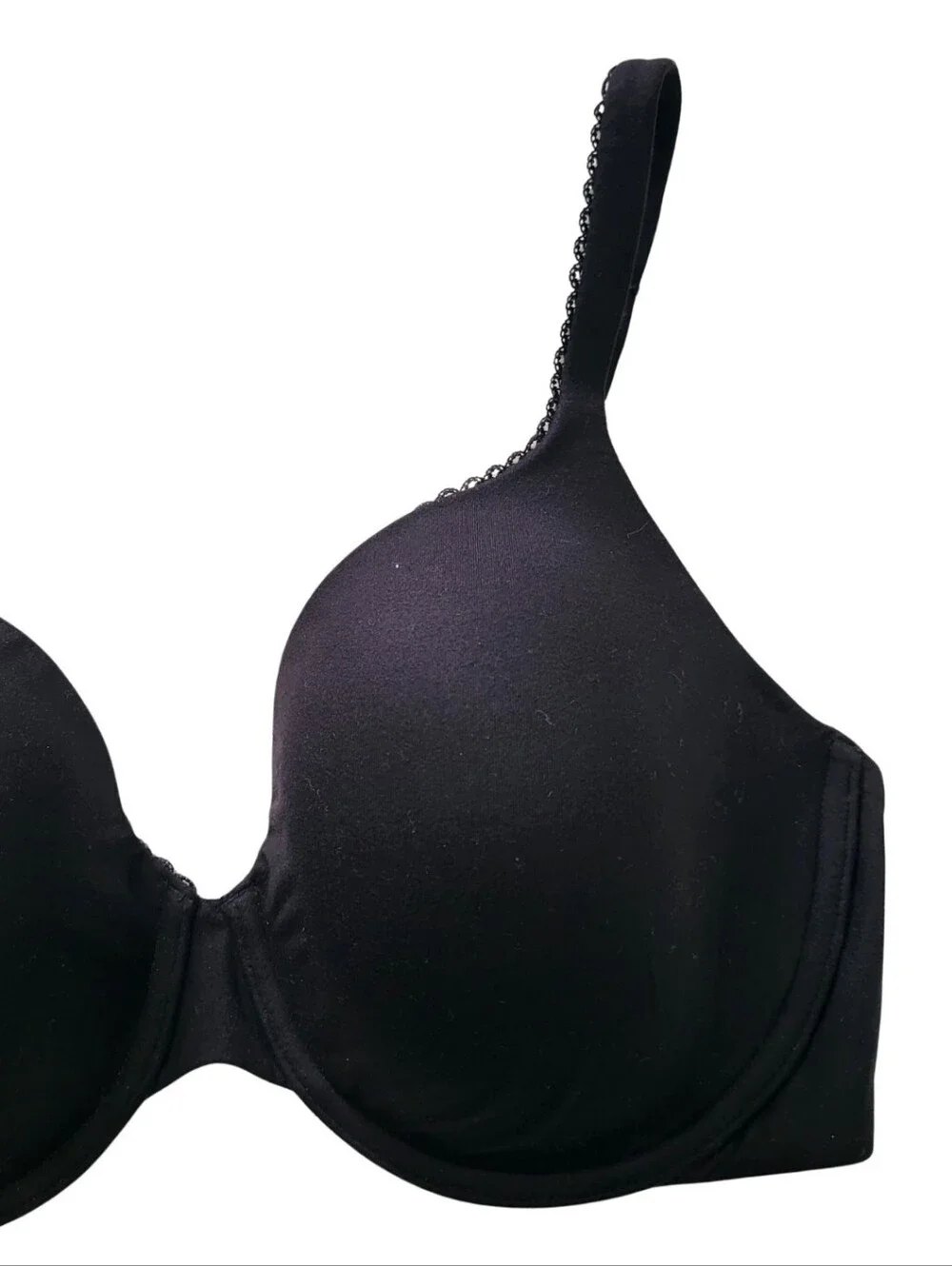 VICTORIA'S SECRET "Body By Victoria" 34DD Black Lined Perfect Coverage Bra - Picture 6 of 9